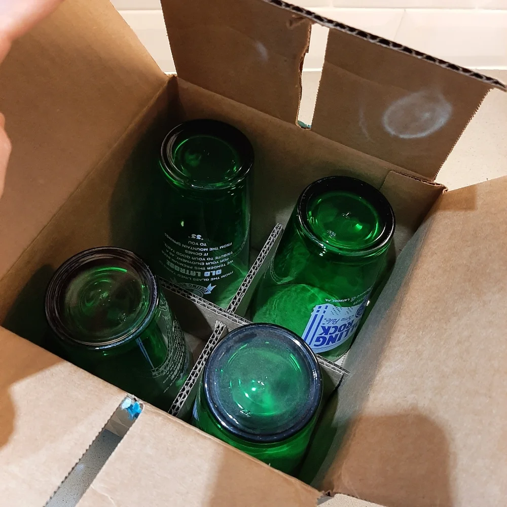 Rolling Rock beer glasses - Picture 8 of 10